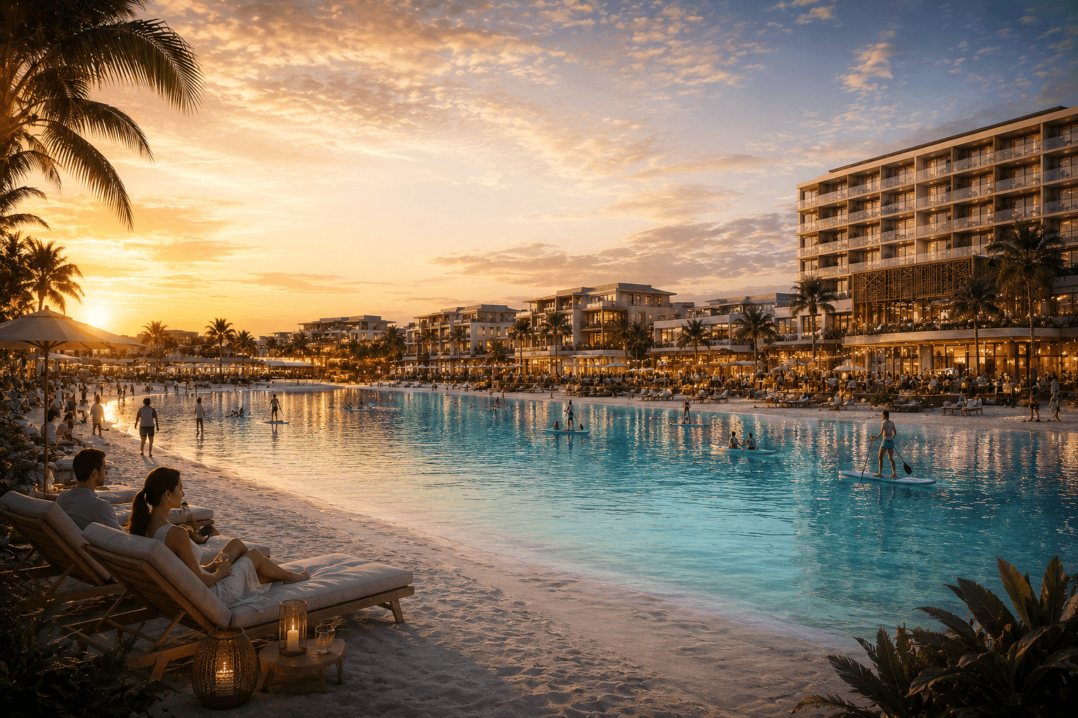 The Beach Dallas — mixed-use destination rendering