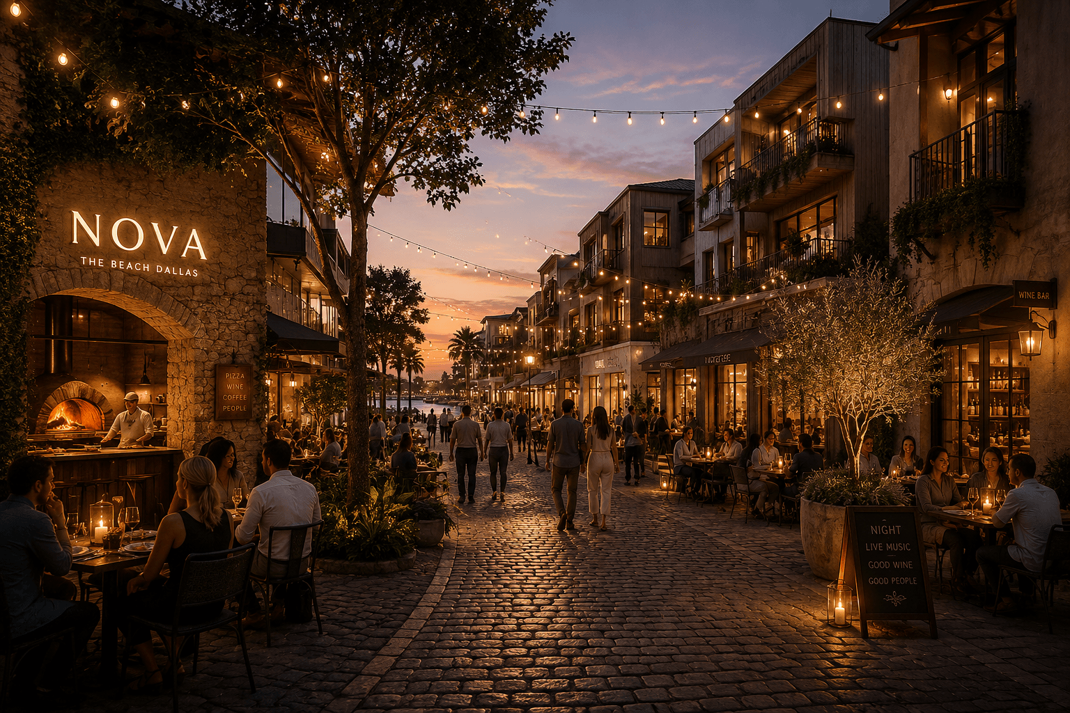 Nova — curated retail and dining environment